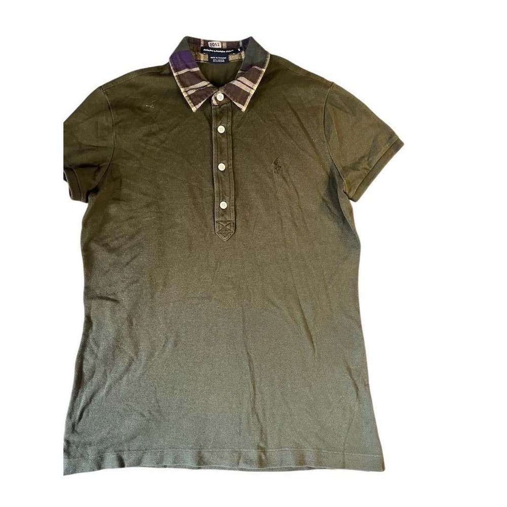 Ralph Lauren‎ Golf Men's Green Plaid Polo Shirt Size S Short Sleeve